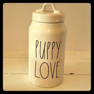 Rae Dunn PUPPY LOVE treat jar HTF